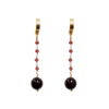 pendientes Goa de granates