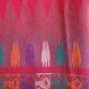 fular invierno rojo en cashmere 100%