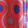 fular invierno en rojo, azul y lila cashmere 100%