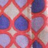fular invierno en rojo, azul y lila cashmere 100%