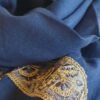 fular invierno azul marino cashmere 100%