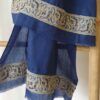 fular invierno azul marino cashmere 100%