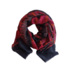 fular invierno en fondo negro cashmere 100%