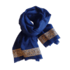fular invierno azul marino cashmere 100%