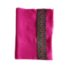 fular invierno cashmere fucsia con cenefa bordada