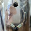 pendientes art deco onyx negro y cuarzo verde