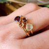 Anillos finitos con piedras naturales