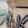pendientes largos de labradorita colección Anthea