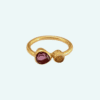 Anillos finitos con piedras naturales plata de ley