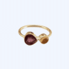 Anillos finitos con piedras naturales plata de ley