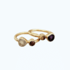 Anillos finitos con piedras naturales plata de ley