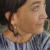 pendientes renata de sodalitas y ágatas azules
