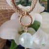 collar de aguamarina chapado en oro de 24 quilates