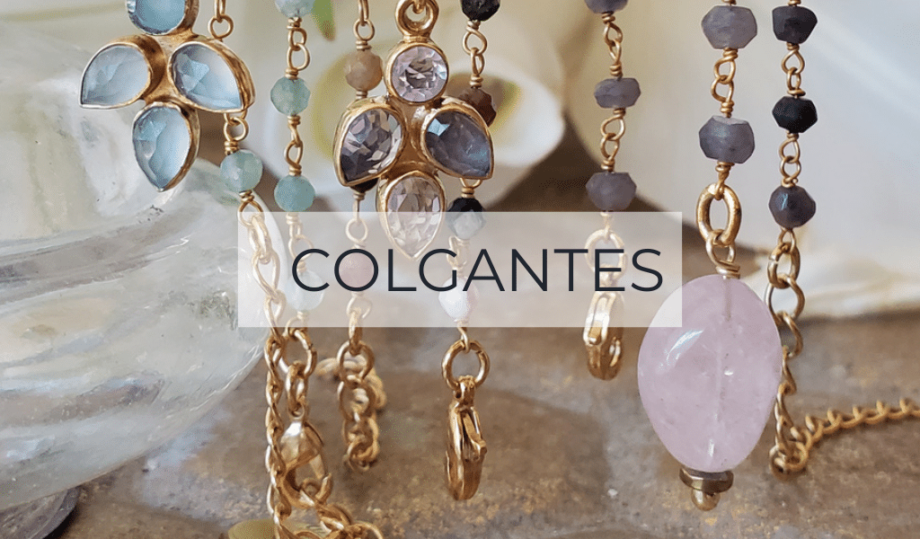 colgantes piedras naturales shiori