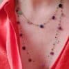 collar de dos vueltas con piedras naturales