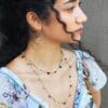 collar de dos vueltas con piedras naturales