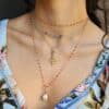 collares rosario con piedras naturales