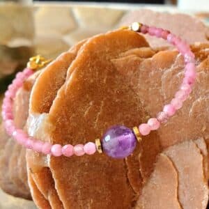 pulsera de turmalinas y amatista