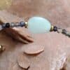 pulsera Cyra de iolitas y amazonita