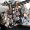 pendientes Cyra de cuarzo ahumado
